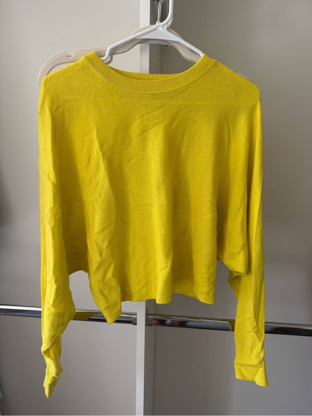 Gianni Bini Yellow Long-Sleeve Lightweight Sweater